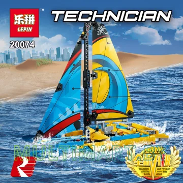 Конструктор Lepin 20074 Гоночная яхта (370 деталей) картинка 4